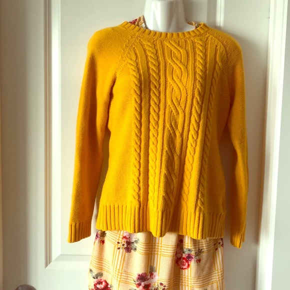 Yellow cotton-blend Crew Neck sweater size S - Picture 1 of 2
